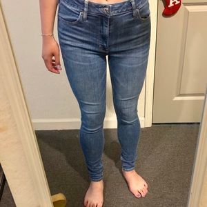 ae super stretch skinny jeans